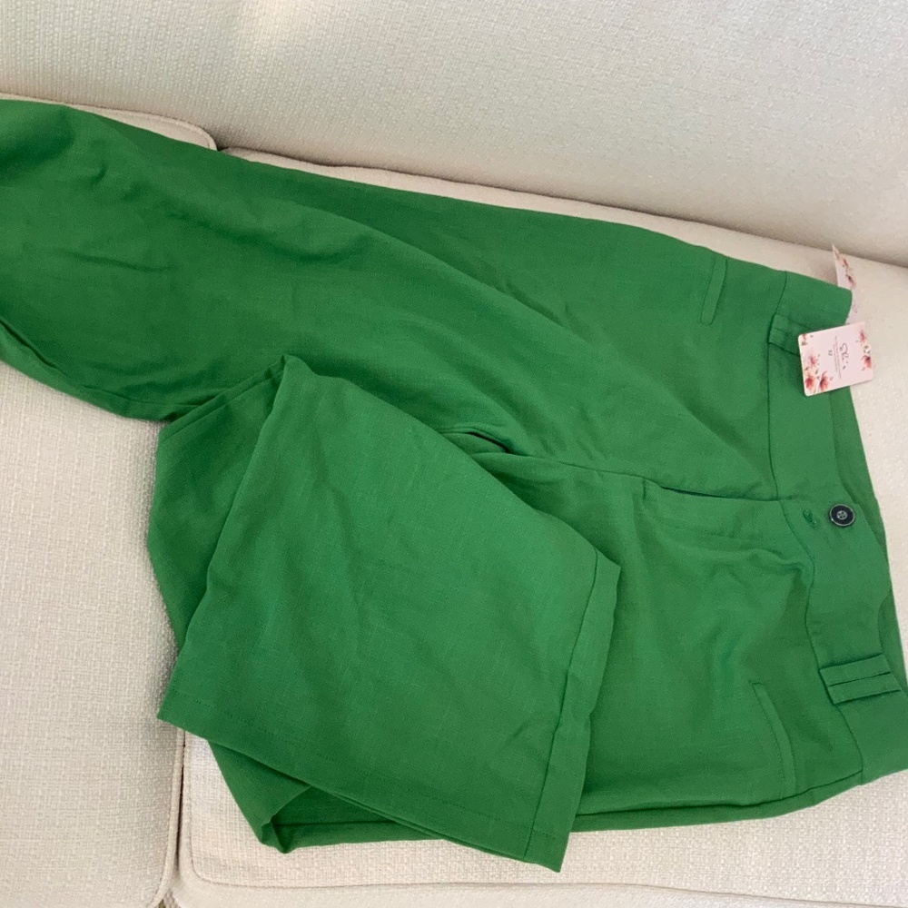 Green lightweight pants, brand She’s, size 32